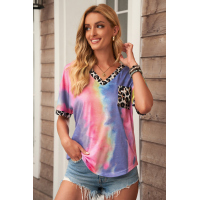 Hypnotized Tie Dye Leopard Top