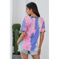 Hypnotized Tie Dye Leopard Top