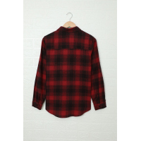 Red Buffalo Checkered Print Chest Pockets Shirt