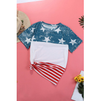 The US Stars and Stripes Inspired Top