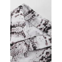 Wild Snake Print Shirt with Pockets