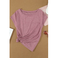 Pocketed Tee with Side Slits