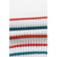 Multicolor Stripes White Knit Tank Top