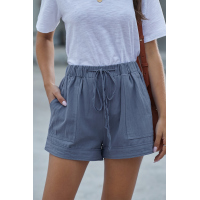 Dusty Blue Strive Pocketed Shorts