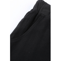 Black Pocketed Drawstring Joggers