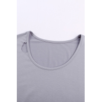 Gray Cut Out T-shirt