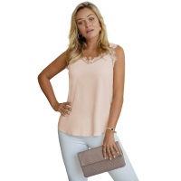 Apricot Facade Lace Cami Tank Top