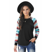 Black Desert Love Tribal Sleeve Top 