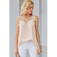 Apricot Facade Lace Cami Tank Top