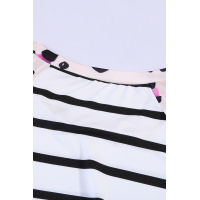 Leopard Stripe Pocket T-shirt