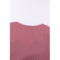 Swiss Dots V Neck Cap Sleeve Ruffle Mini Dress