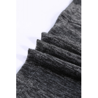 Heathered Black Pocketed Casual Joggers