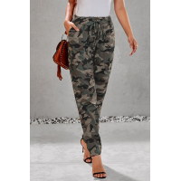 Gray Under The Radar Pocketed Camo Joggers