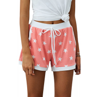 Salmon Star Print Leisure Shorts