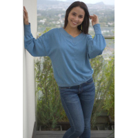 Sky Blue Our Country Roads Thermal Top