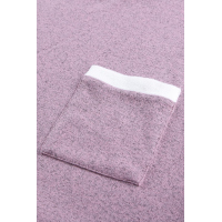 Splicing Sleeve Pink Knit Top