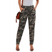 Gray Under The Radar Pocketed Camo Joggers