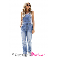 One-piece Denim Jumpsuit