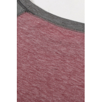 Raglan Sleeve Patchwork Colorblock Tee