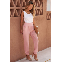 Pink Pocketed Casual Joggers