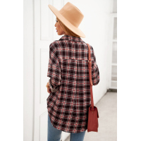 Multicolor Relaxed Fit Plaid Button Shirt