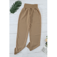 Khaki Pocketed Casual Joggers