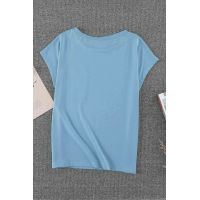 Knit Pocketed Tee with Side Slits