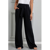 Black Drawstring Lounge Pants