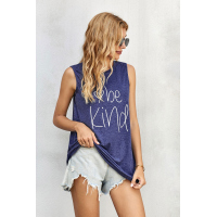 Be Kind Blue Tank Top