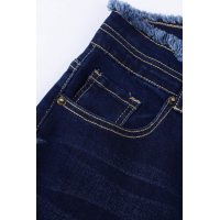 Dark Blue High Rise Flare Jeans