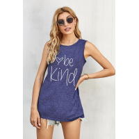 Be Kind Blue Tank Top