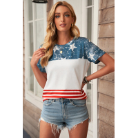 The US Stars and Stripes Inspired Top