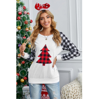 Merry Christmas Gray Long Sleeve Top