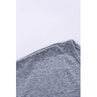 Dusty Blue Star Print Short Sleeve T-shirt 