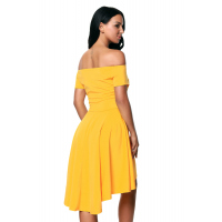 Yellow All The Rage Skater Dress