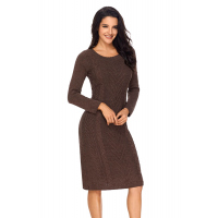 Coffee Womens Hand Knitted Sweater Dress