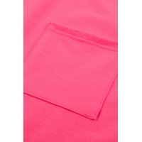 Rose Pocketed Tee with Side Slits