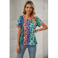 Multicolor Base Leopard T-shirt