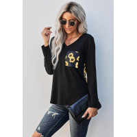 Sunflower Patch Pocket Long Sleeve Top