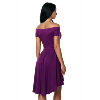 Purple All The Rage Skater Dress