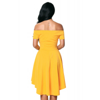 Yellow All The Rage Skater Dress