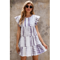 Magic Maker Grey Multi Tie Dye Dress