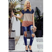 Jaxon Color Block Twist Tee