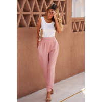 Pink Pocketed Casual Joggers