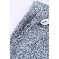 Heathered Gray Pocketed Casual Joggers