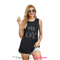 Be Kind Gray Tank Top