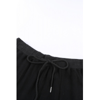 Black Pocketed Drawstring Joggers