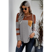 Pinstripe Patch Pocket Top