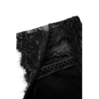 Black Lace Knit Tank