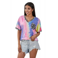 Hypnotized Tie Dye Leopard Top